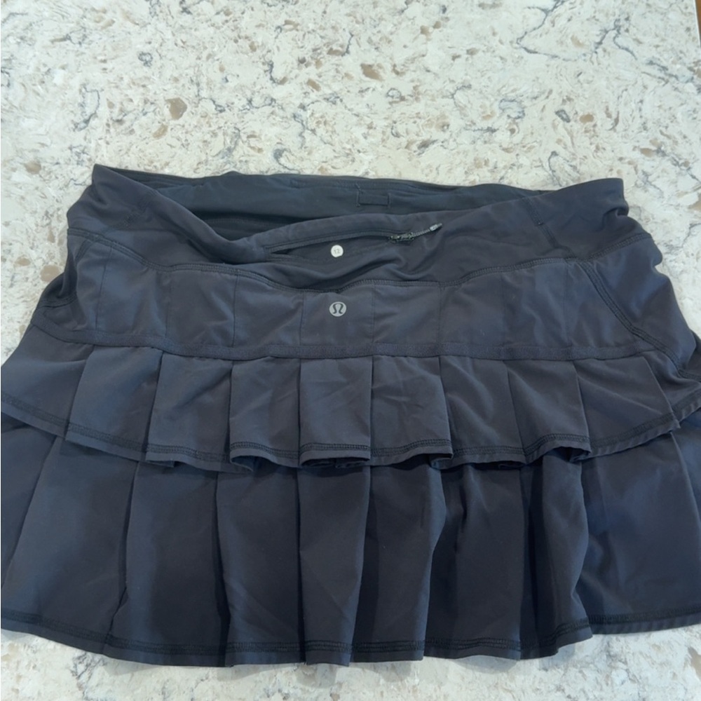 lululemon athletica Black Pleated Mini Skirt